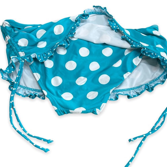 NEW COCO RAVE Women's Classic Cut Polka Dot Bikini Bottom Skort Swimsuit Size XL - Picture 7 of 9
